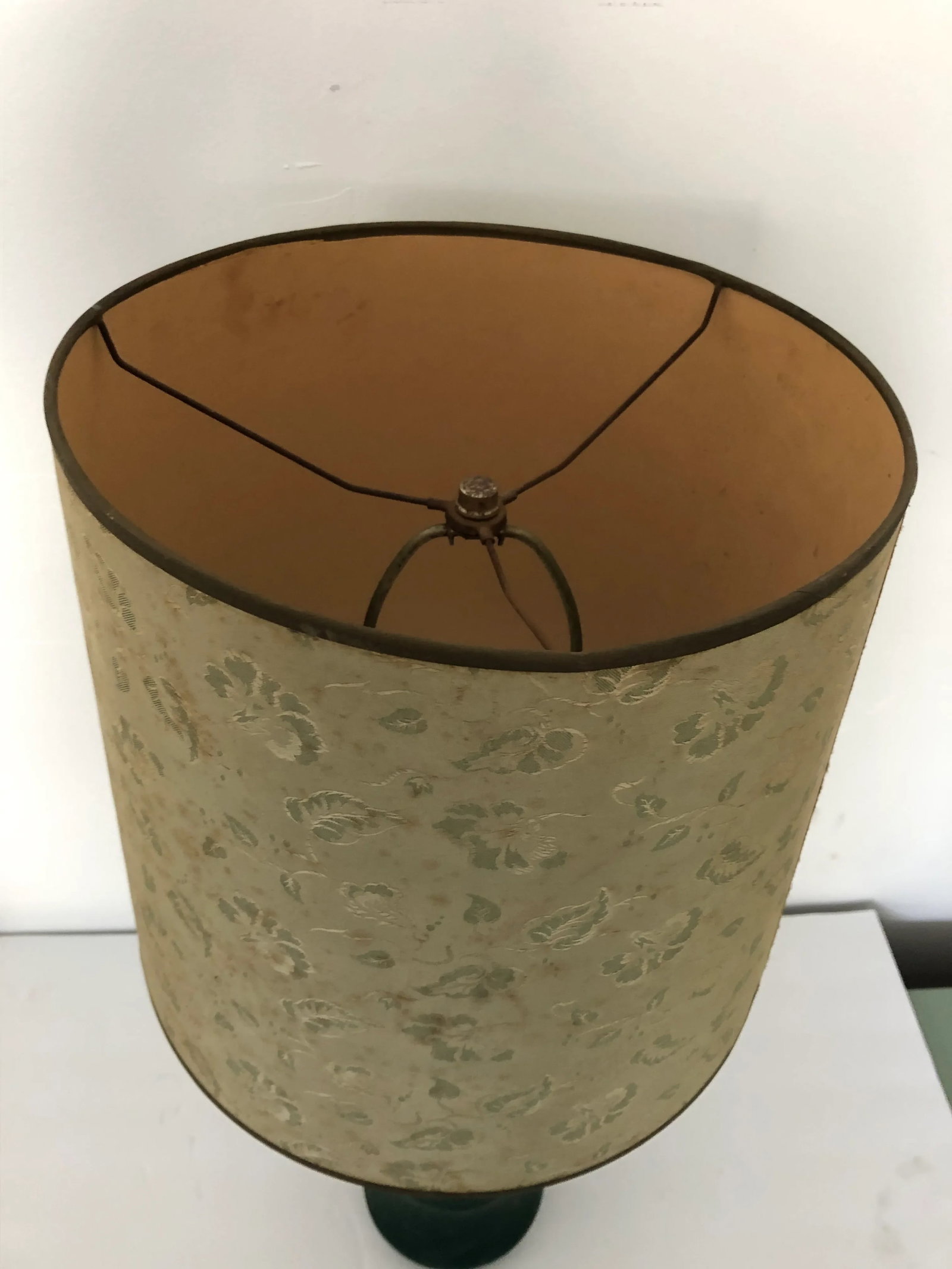 Hunter Green Vintage Ceramic Table Lamp 24" - 4