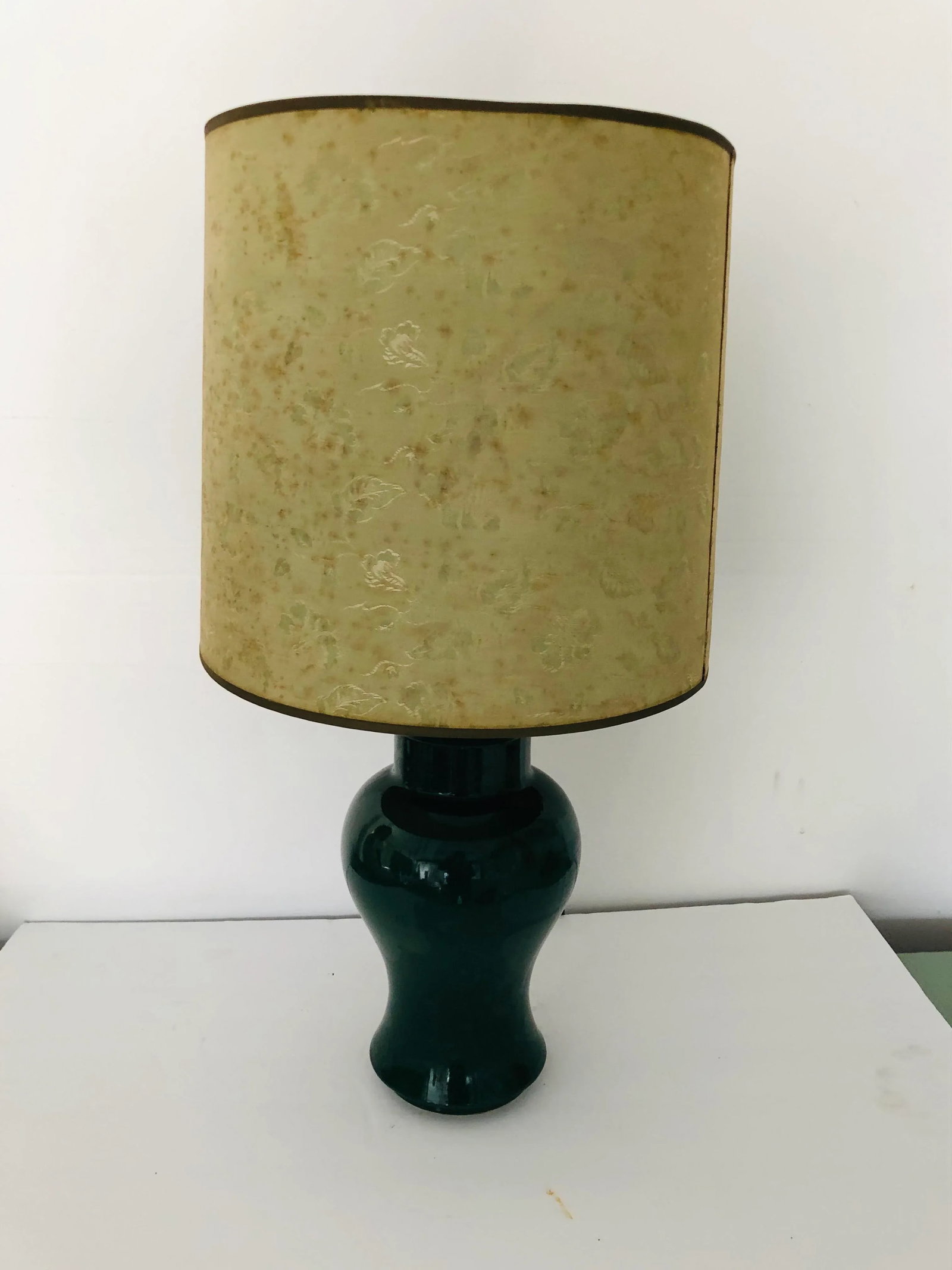 Hunter Green Vintage Ceramic Table Lamp 24" - 6