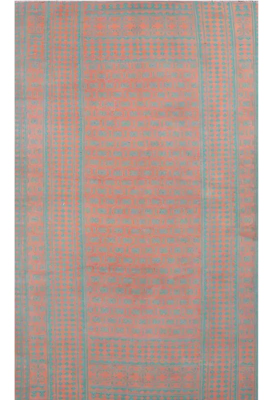 Handwoven Vintage Scandinavian Style Kilim Rug - 5'4'' * 8'10'': This beautiful Persian Kilim area rug features a Scandinavian design. Currently a popular modern design trend, these area rugs bring an exciting visual element to any room. The whimsical striped triba