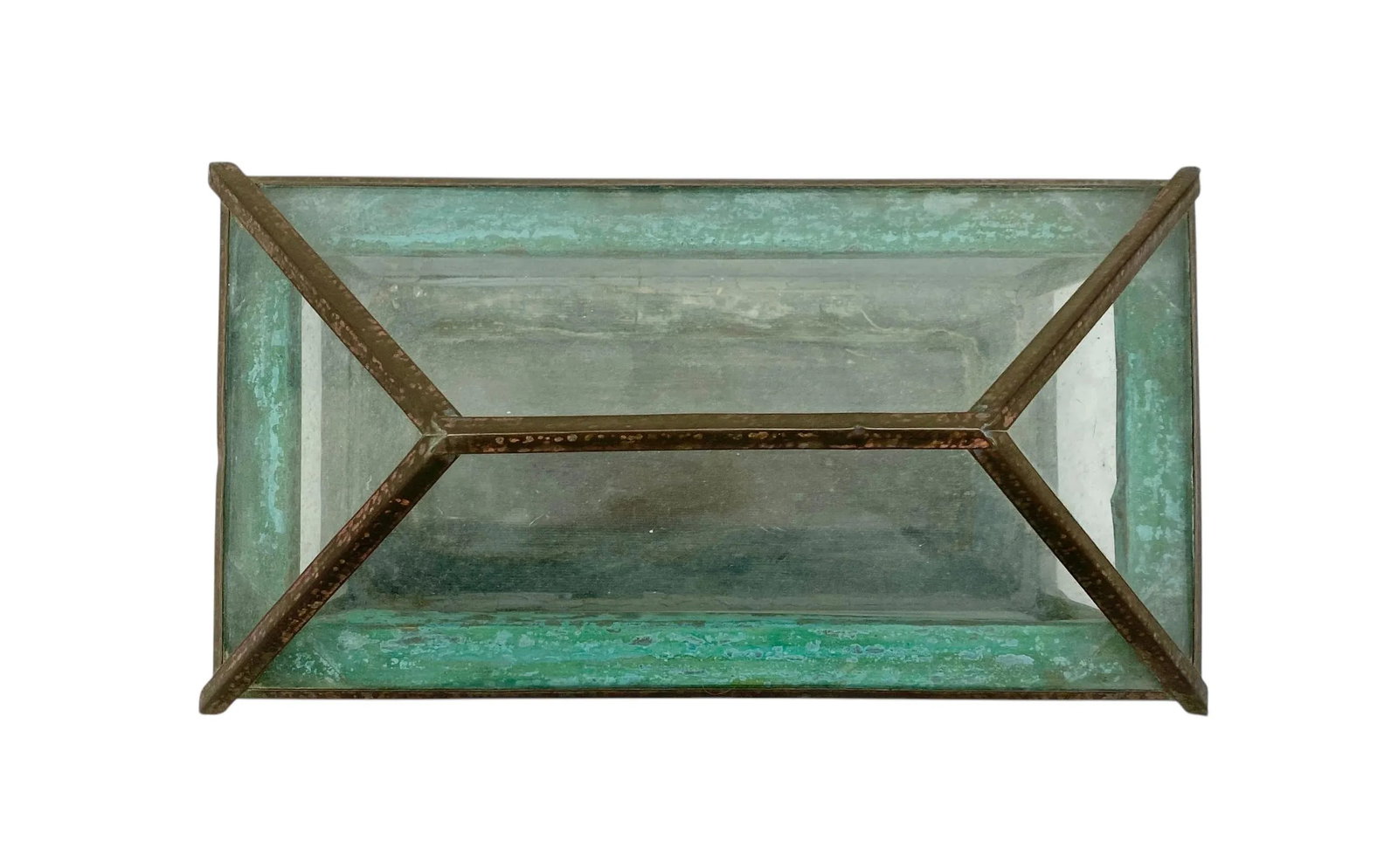 Antique Arts & Crafts Copper and Glass Terrarium - 2