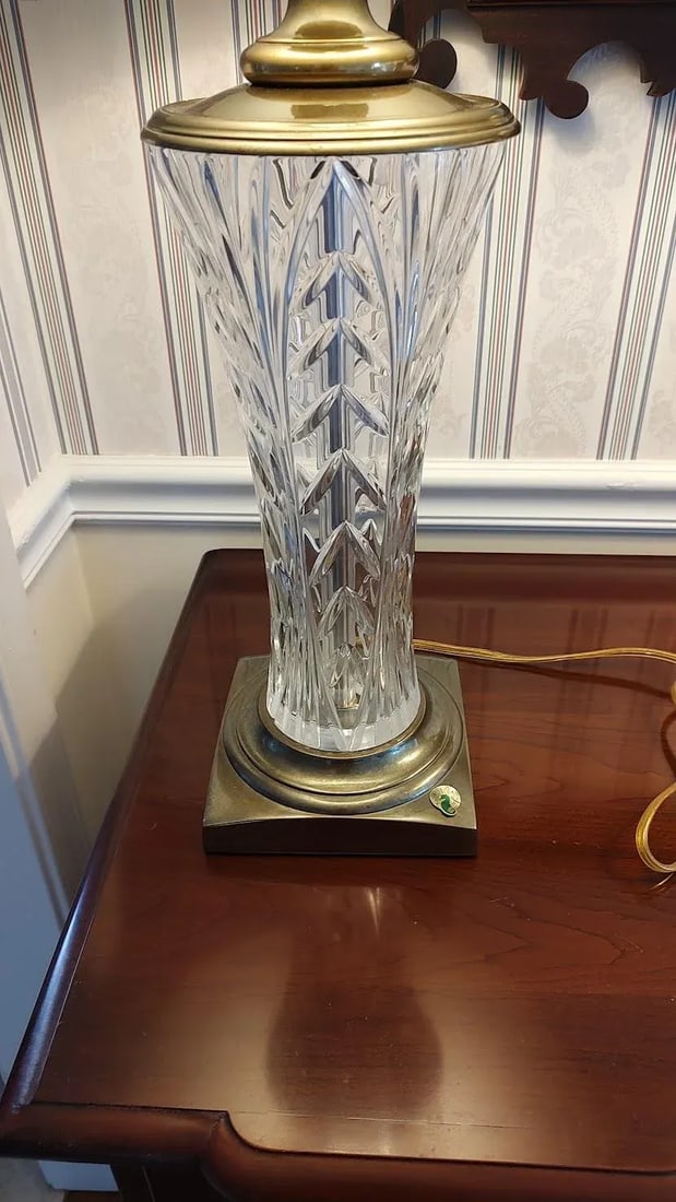 Pair of Vintage Waterford Crystal Longford Lamps - 3