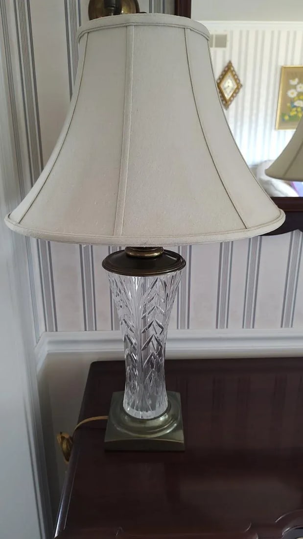 Pair of Vintage Waterford Crystal Longford Lamps - 5