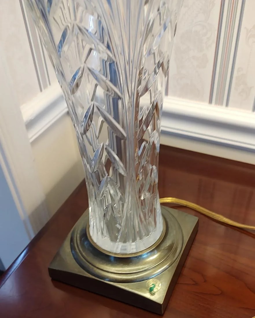 Pair of Vintage Waterford Crystal Longford Lamps - 9