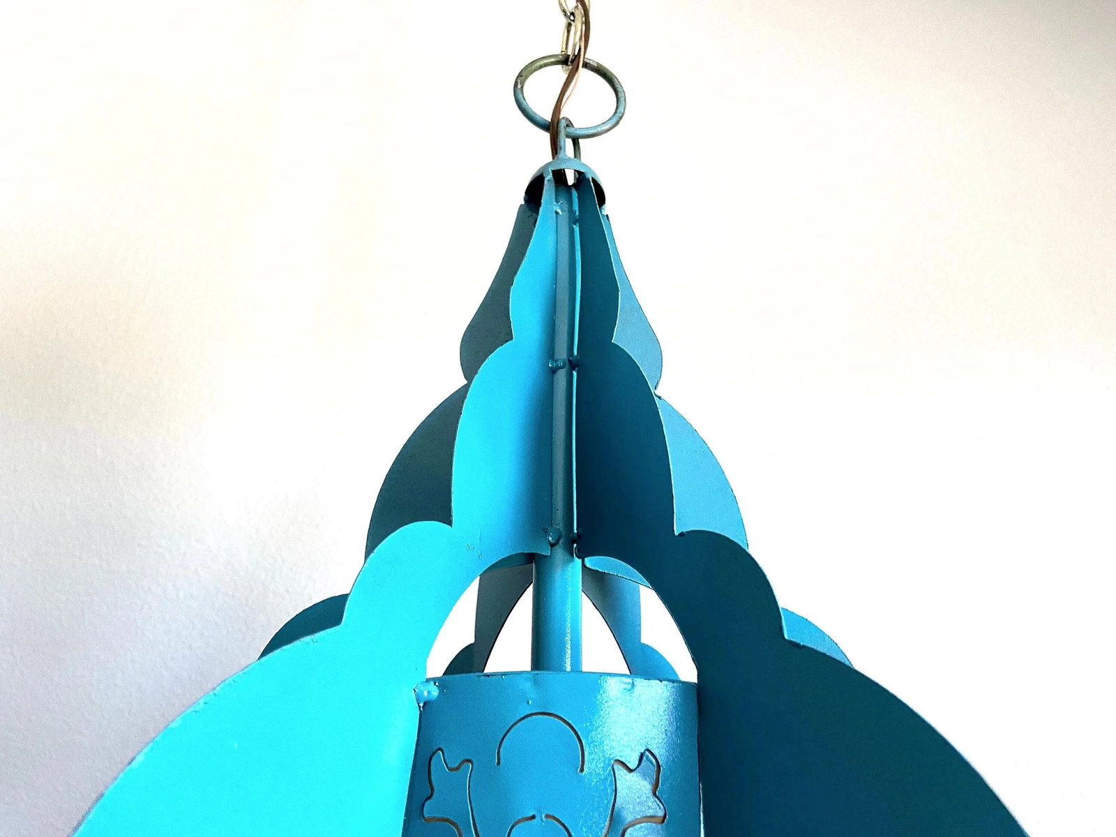 Modern Pierced Moroccan Pendant Lights, Pair - 14