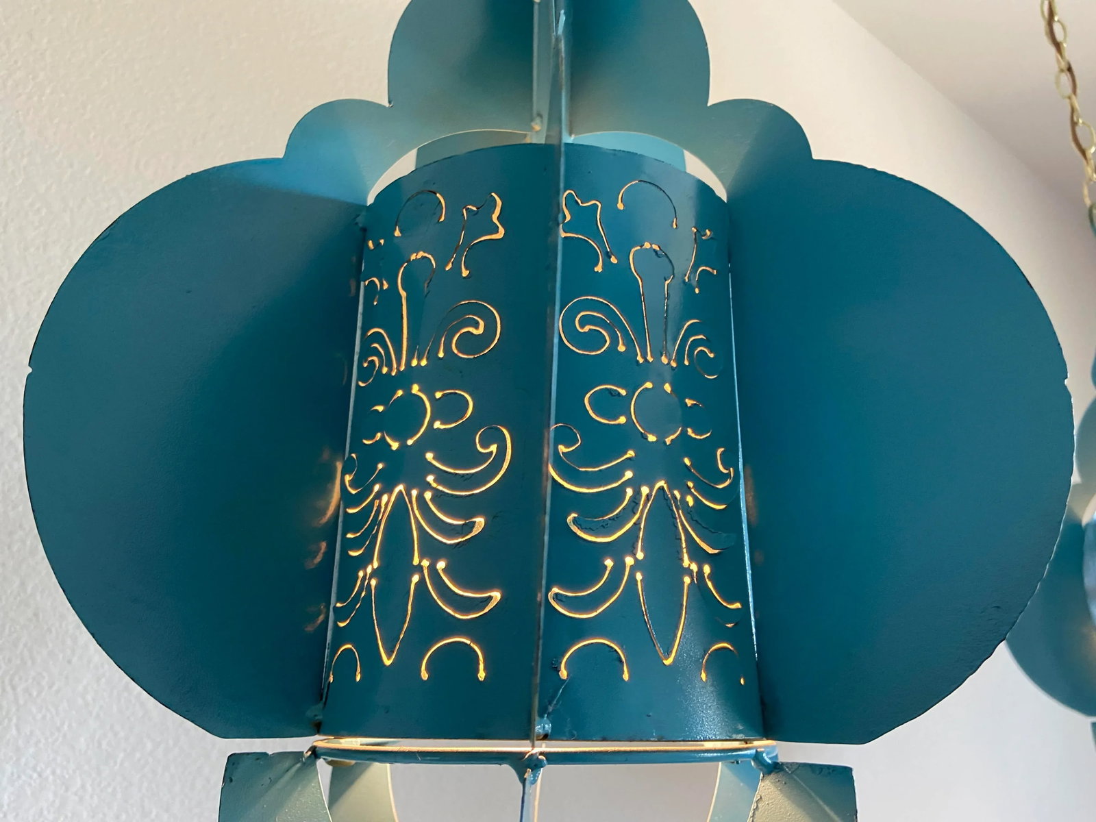 Modern Pierced Moroccan Pendant Lights, Pair - 4