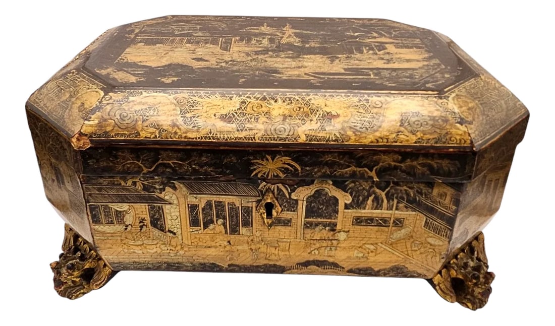 Early 19th Century Chinese Lacquer Box (1 of 12)