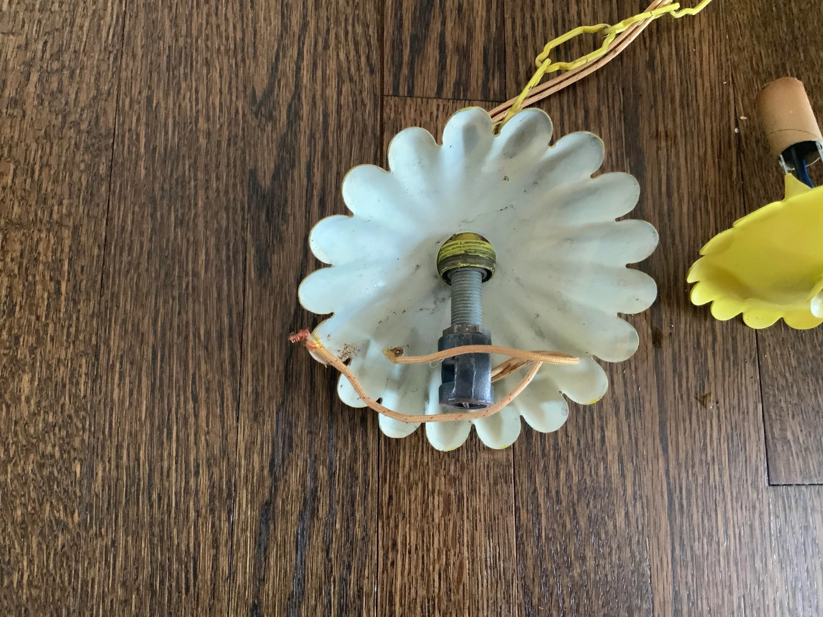 1960s Faux Bamboo French 5 Arm Chandelier - 6