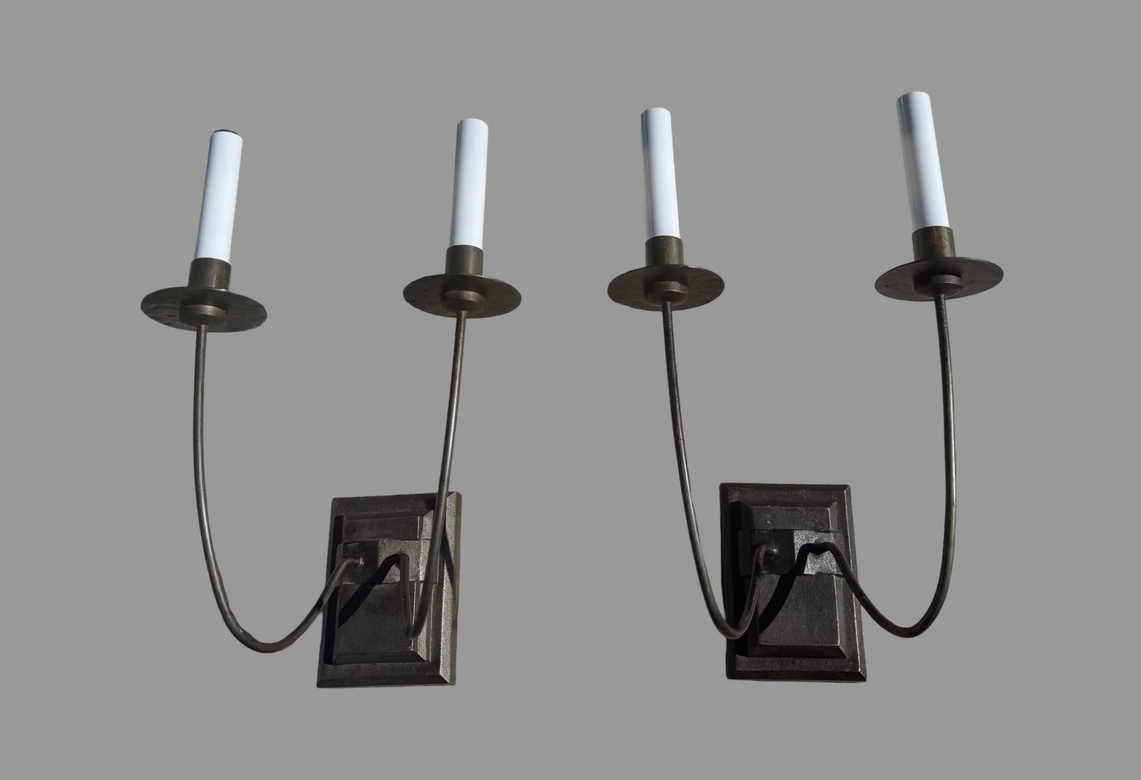 Thomas O' Brien for Visual Comforts Double Arm Wall Light Sconce- A Pair - 2