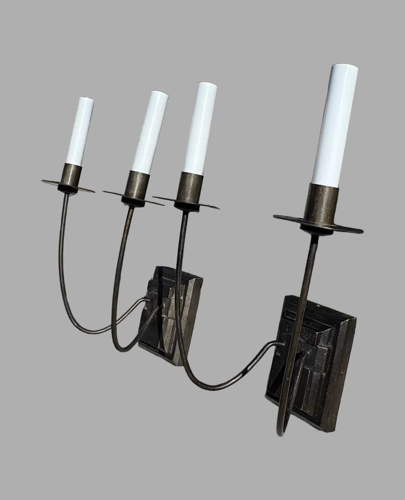Thomas O' Brien for Visual Comforts Double Arm Wall Light Sconce- A Pair - 7