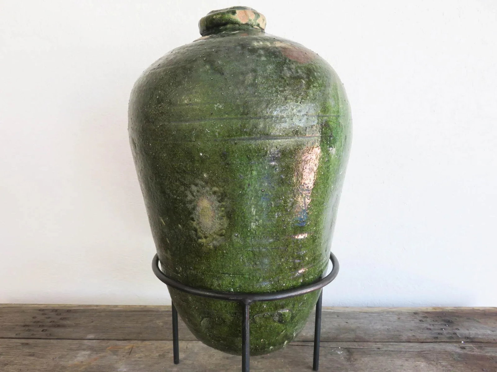 Antique Spanish Terra Cotta Botija From Perulera, 16th Century - 2