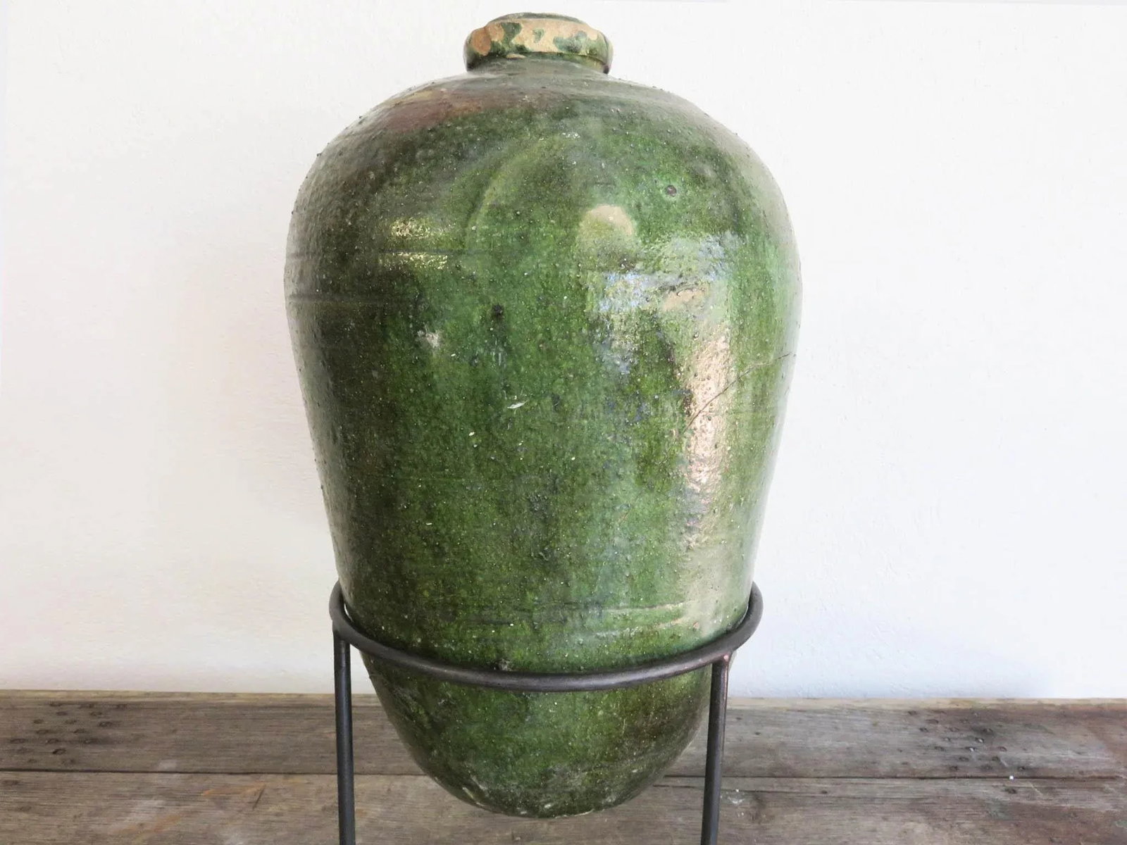 Antique Spanish Terra Cotta Botija From Perulera, 16th Century - 3