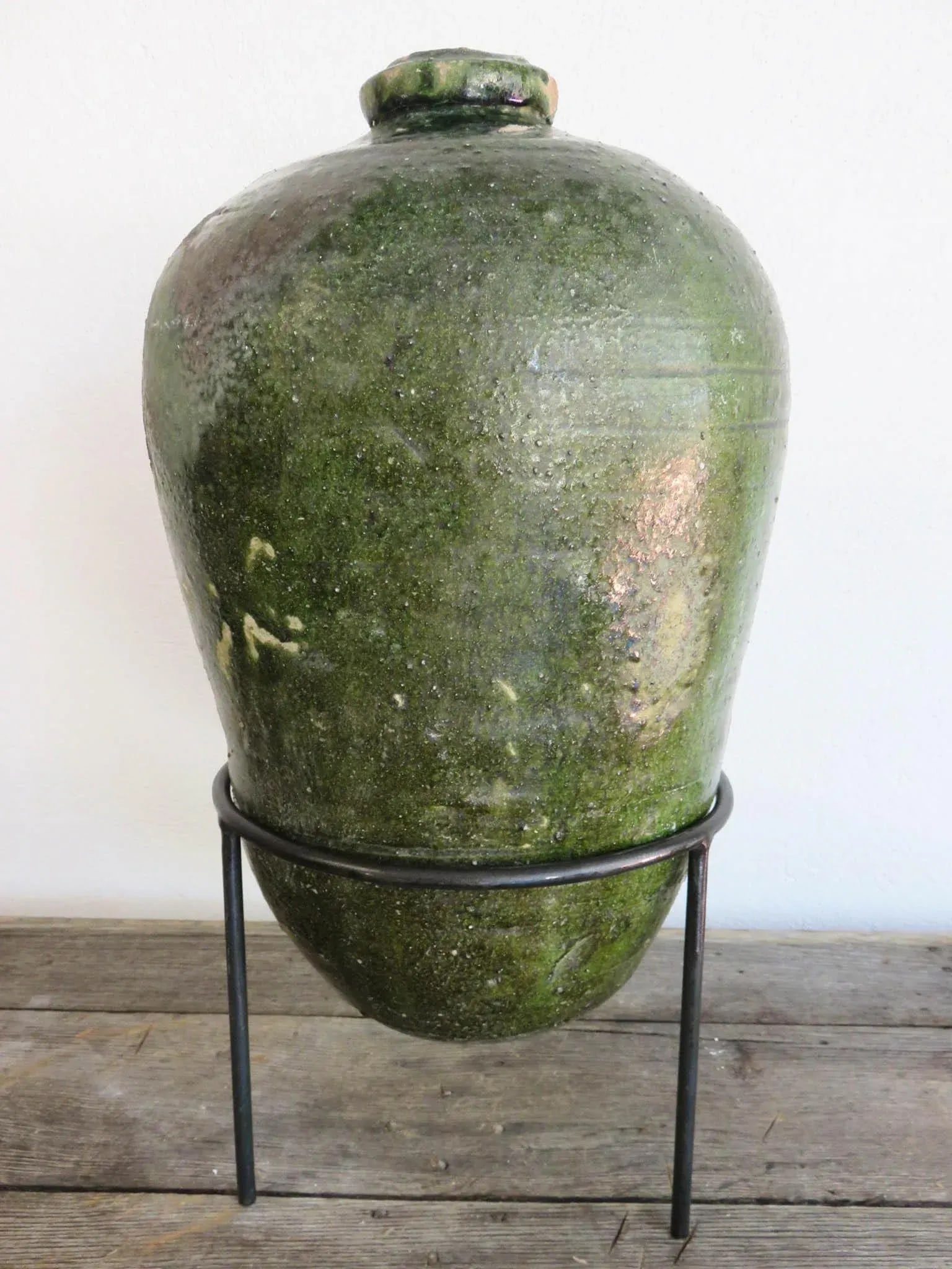 Antique Spanish Terra Cotta Botija From Perulera, 16th Century - 7