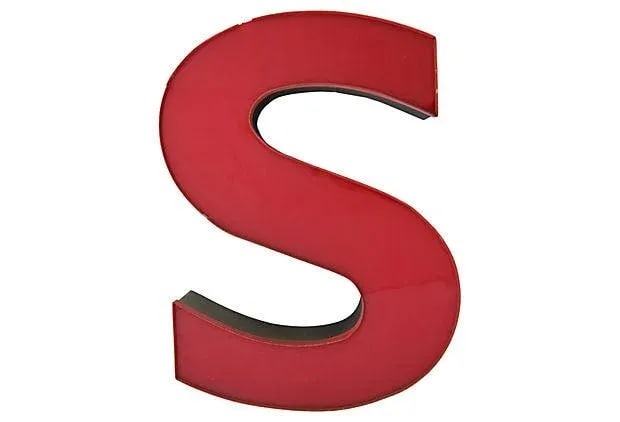 Large Sign Letter S - 7