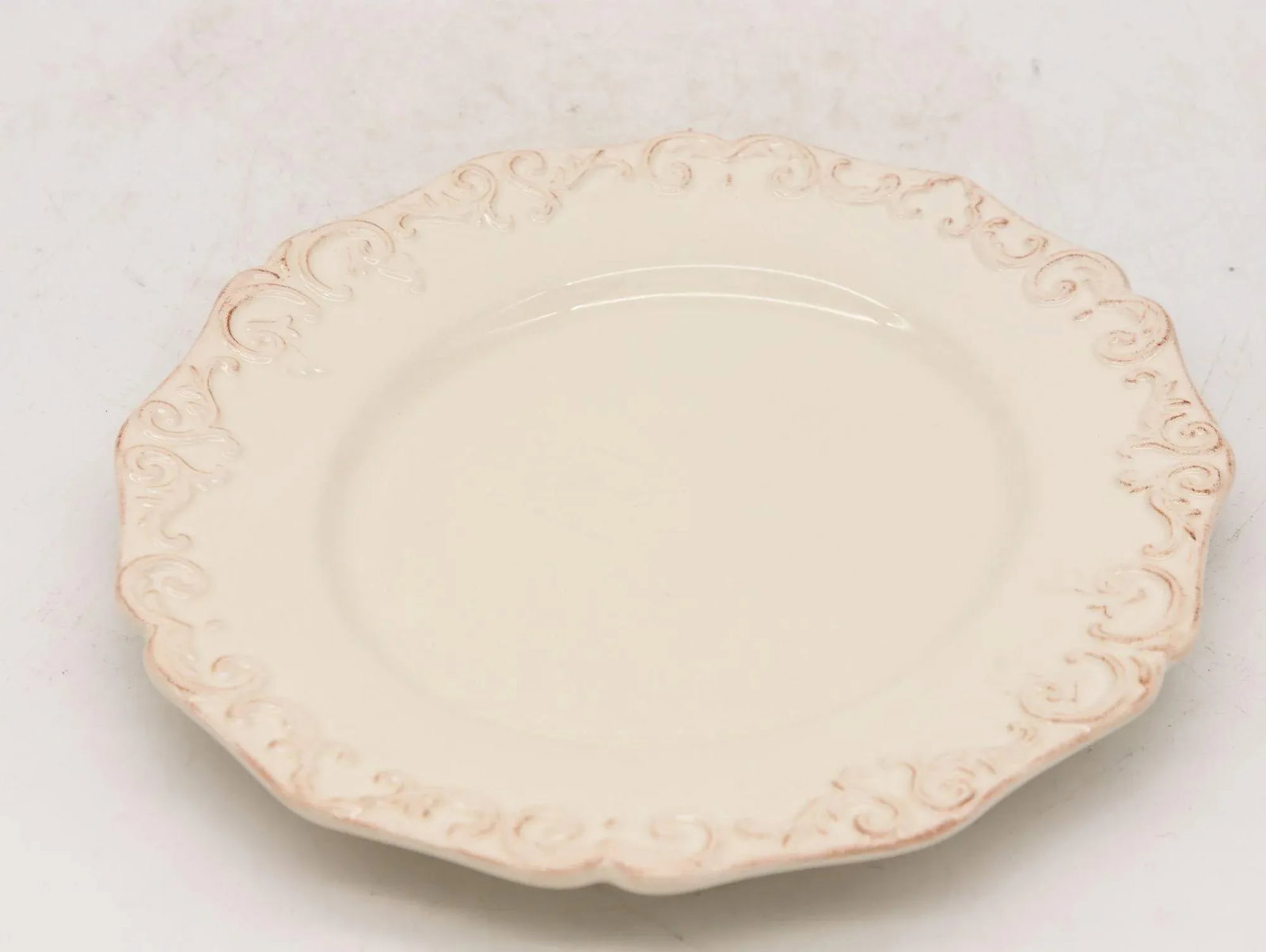 Anthropologie Stoneware Oval Dinner Plates, Set of 12, Portugal Circa 2007 - 8