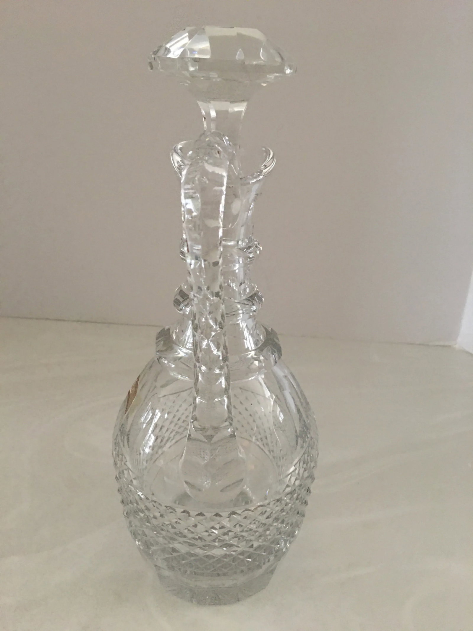 Vintage Saint Louis "Trianon" Handled Crystal Decanter, France - 3