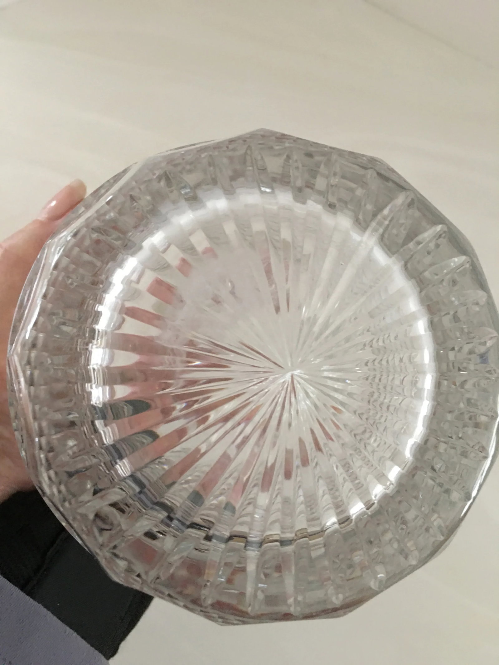 Vintage Saint Louis "Trianon" Handled Crystal Decanter, France - 5