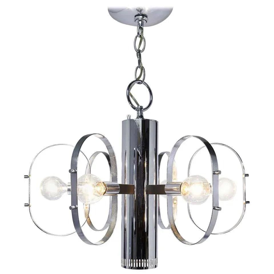 Mid-Century Modern 7-Light Chrome Fixture by Forecast Lighting - 13