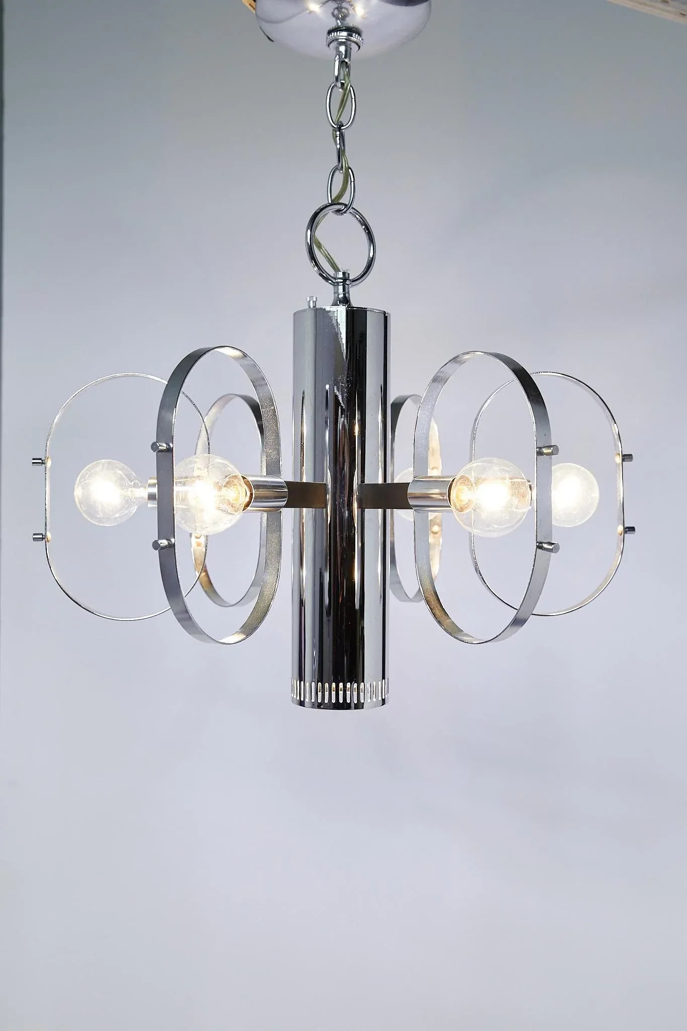 Mid-Century Modern 7-Light Chrome Fixture by Forecast Lighting - 2