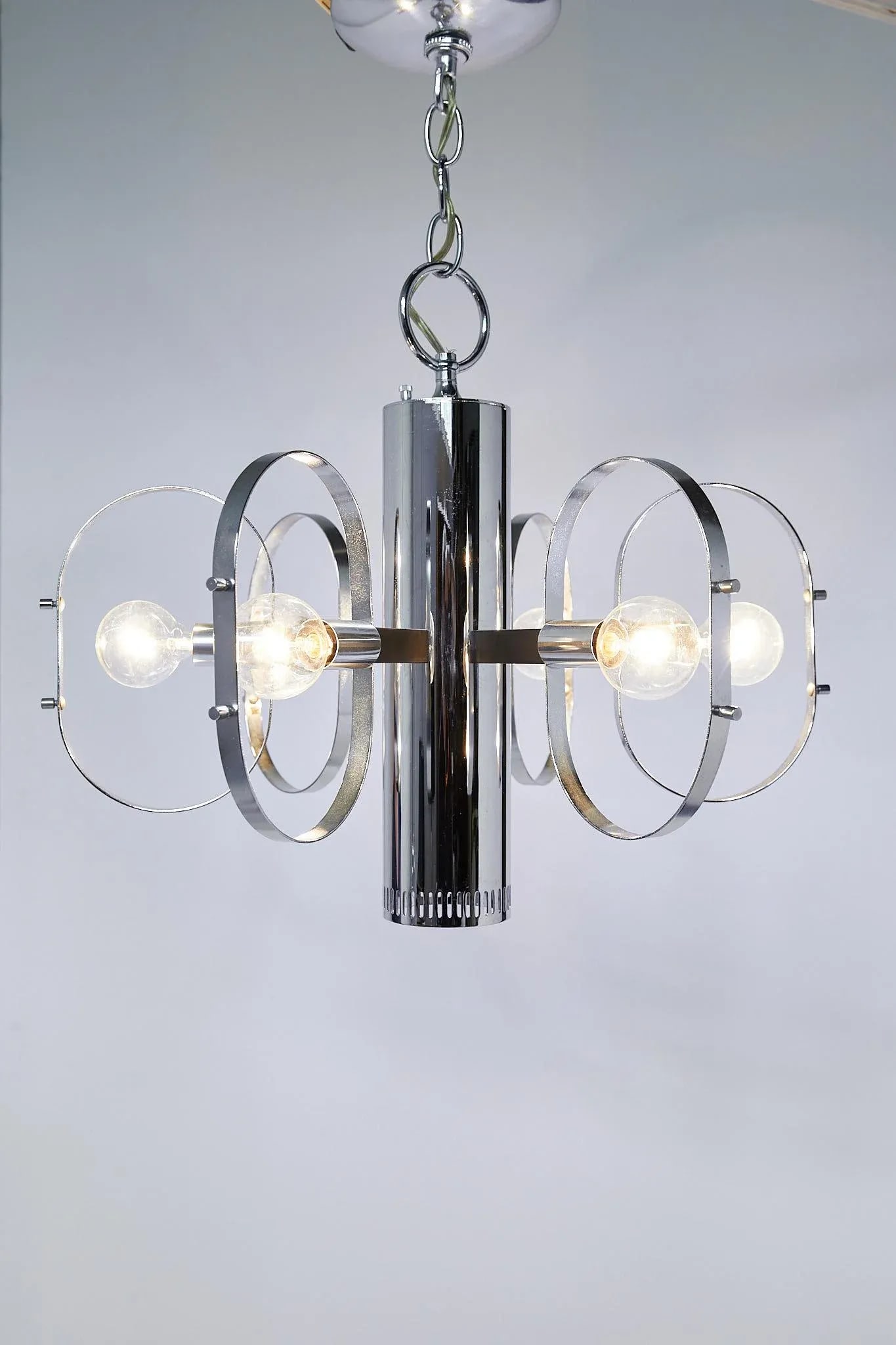 Mid-Century Modern 7-Light Chrome Fixture by Forecast Lighting - 3