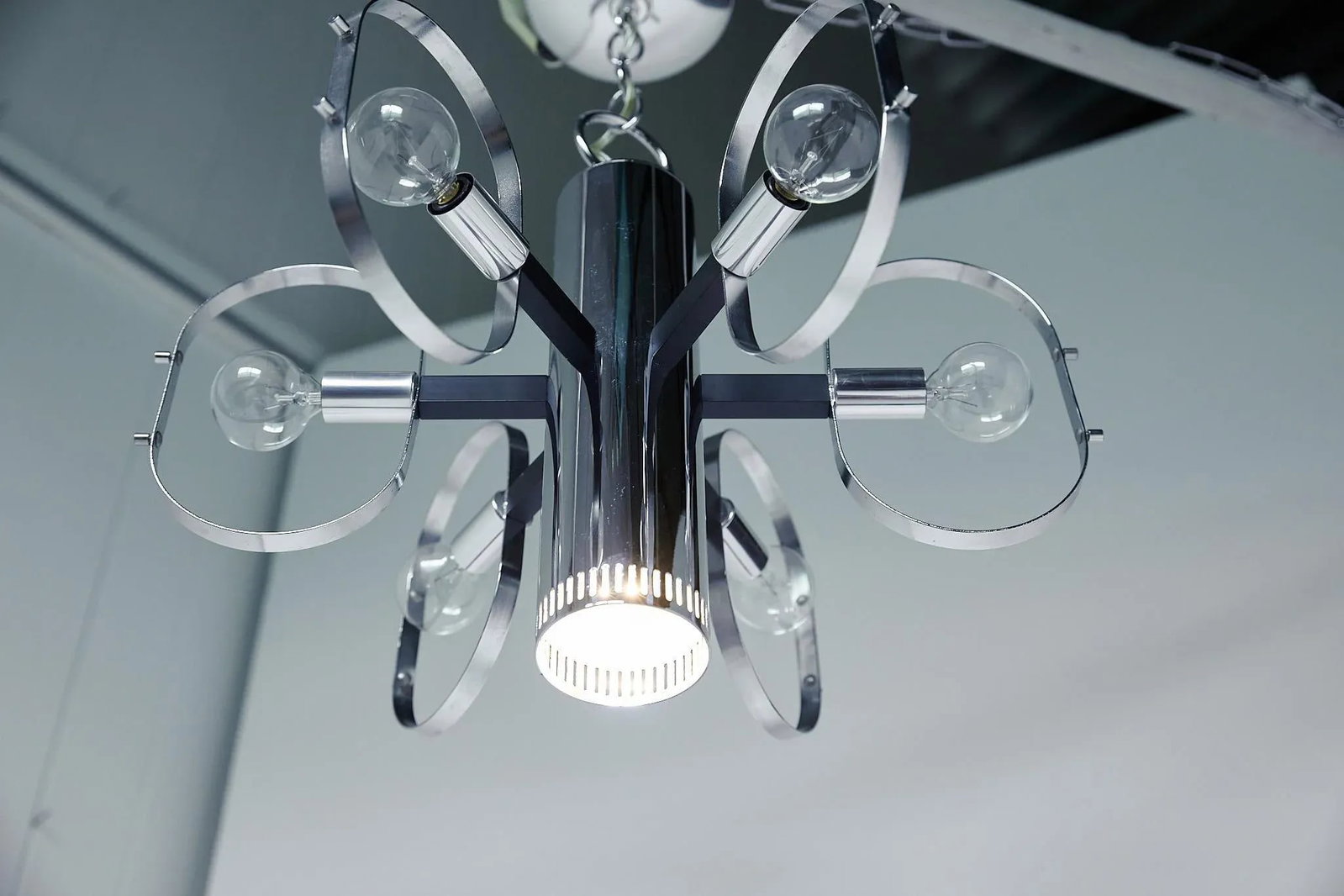 Mid-Century Modern 7-Light Chrome Fixture by Forecast Lighting - 6