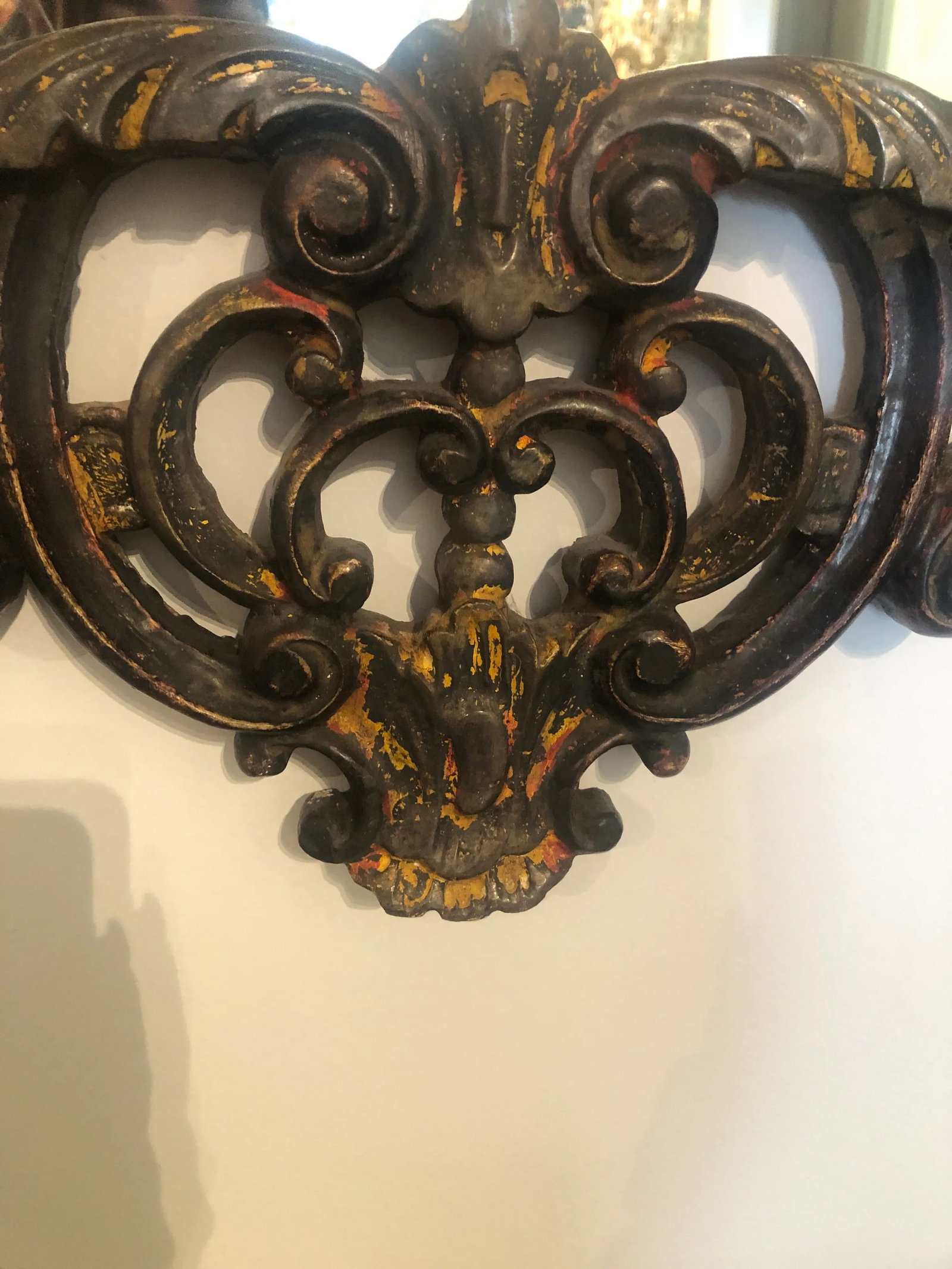 Vintage Italian Chinese Hand Carved Mirror With Chippendale Style - 10