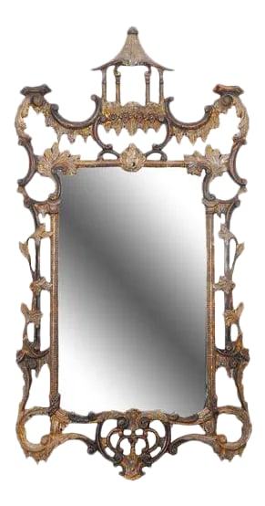 Vintage Italian Chinese Hand Carved Mirror With Chippendale Style (1 of 13)