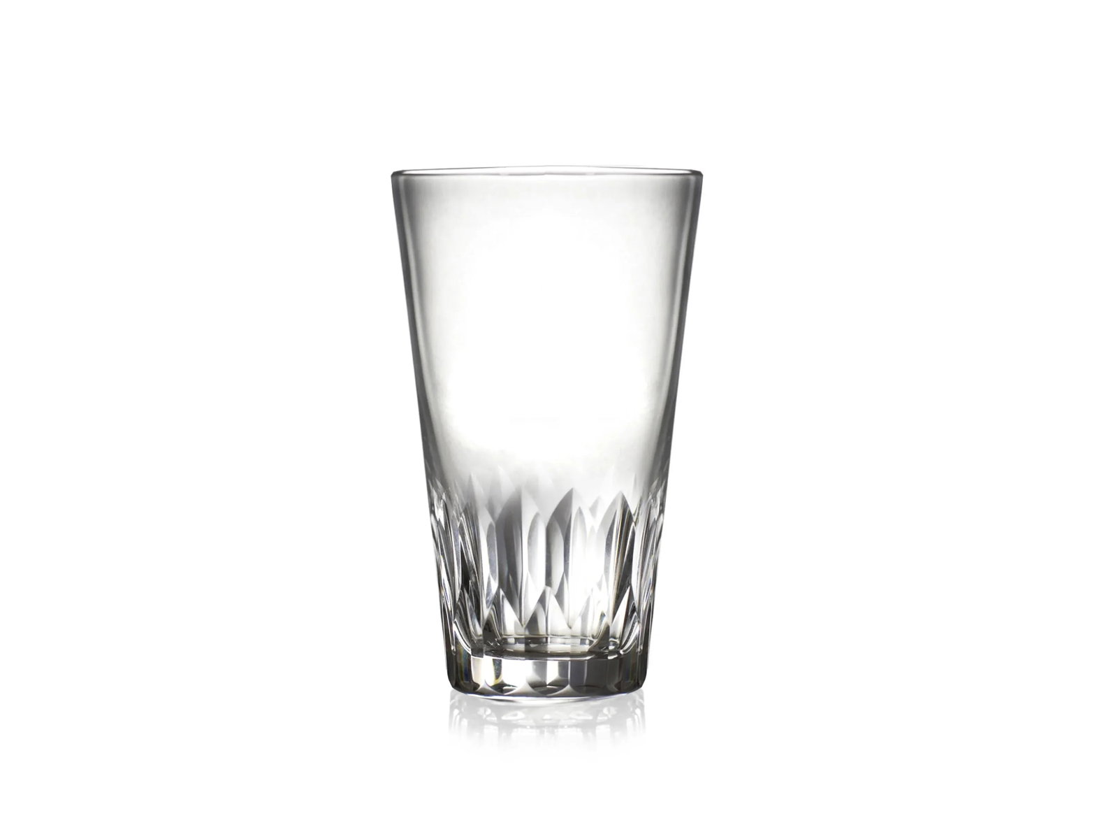 Vintage Cut Crystal Highball Tumblers Serving Drinking Glasses Made by Josair France- Set of 4 - 2