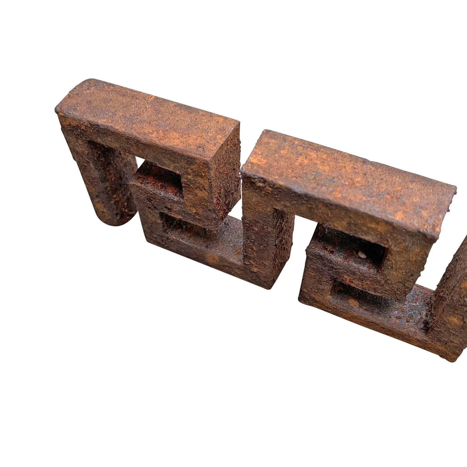 Early 20th Century Iron Greek Key Fragments - Set of 6 - 5