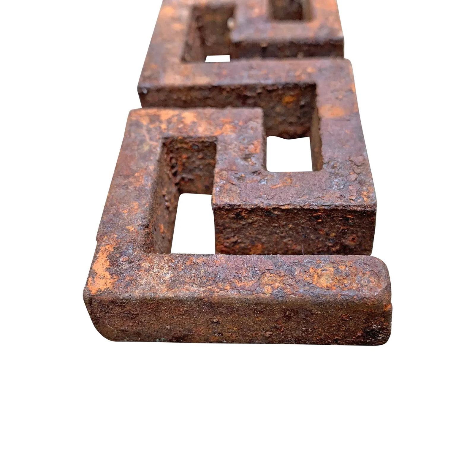 Early 20th Century Iron Greek Key Fragments - Set of 6 - 6