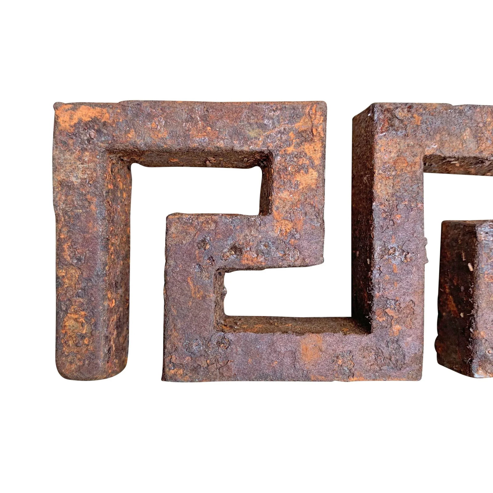 Early 20th Century Iron Greek Key Fragments - Set of 6 - 7