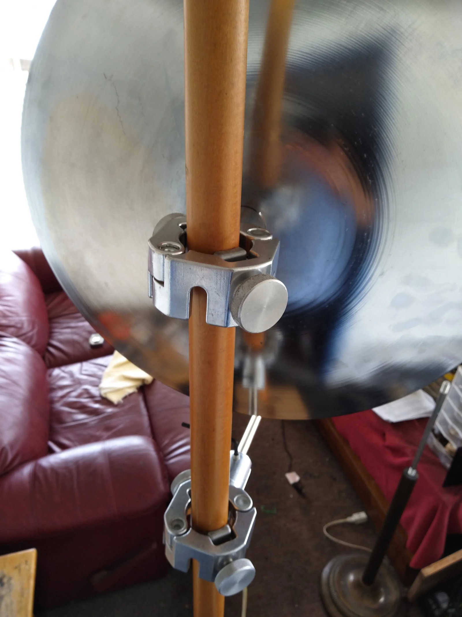 Large Mid-Century Modern Style Industrial Reflector Floor Lamp - 8