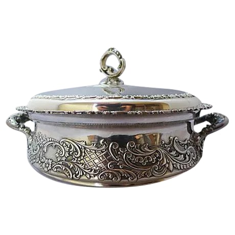 Antique Silverplate Covered Bowl (1 of 6)