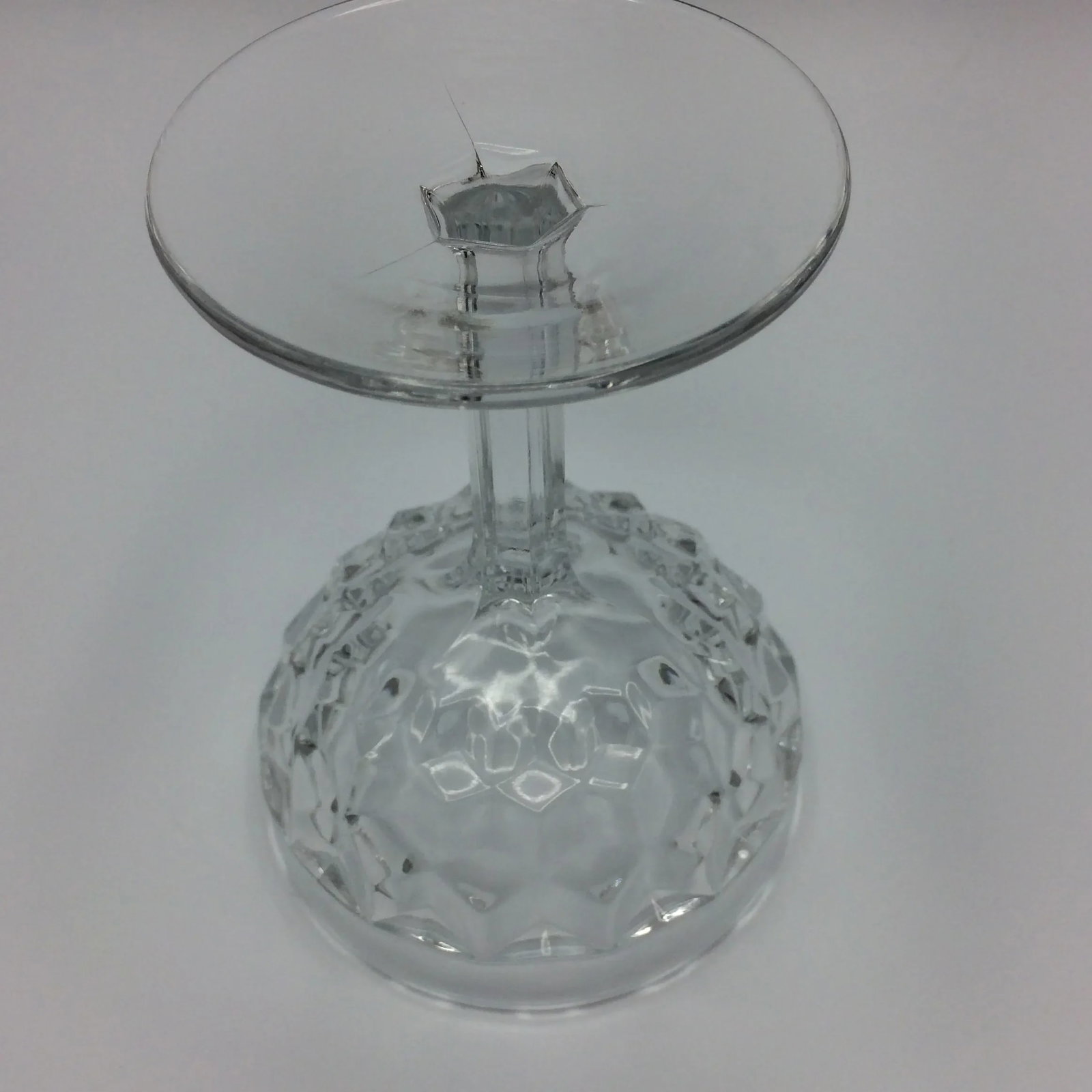 Fostoria American Clear Champagne or Tall Sherbet Pressed Glasses - Set of 7 - 9
