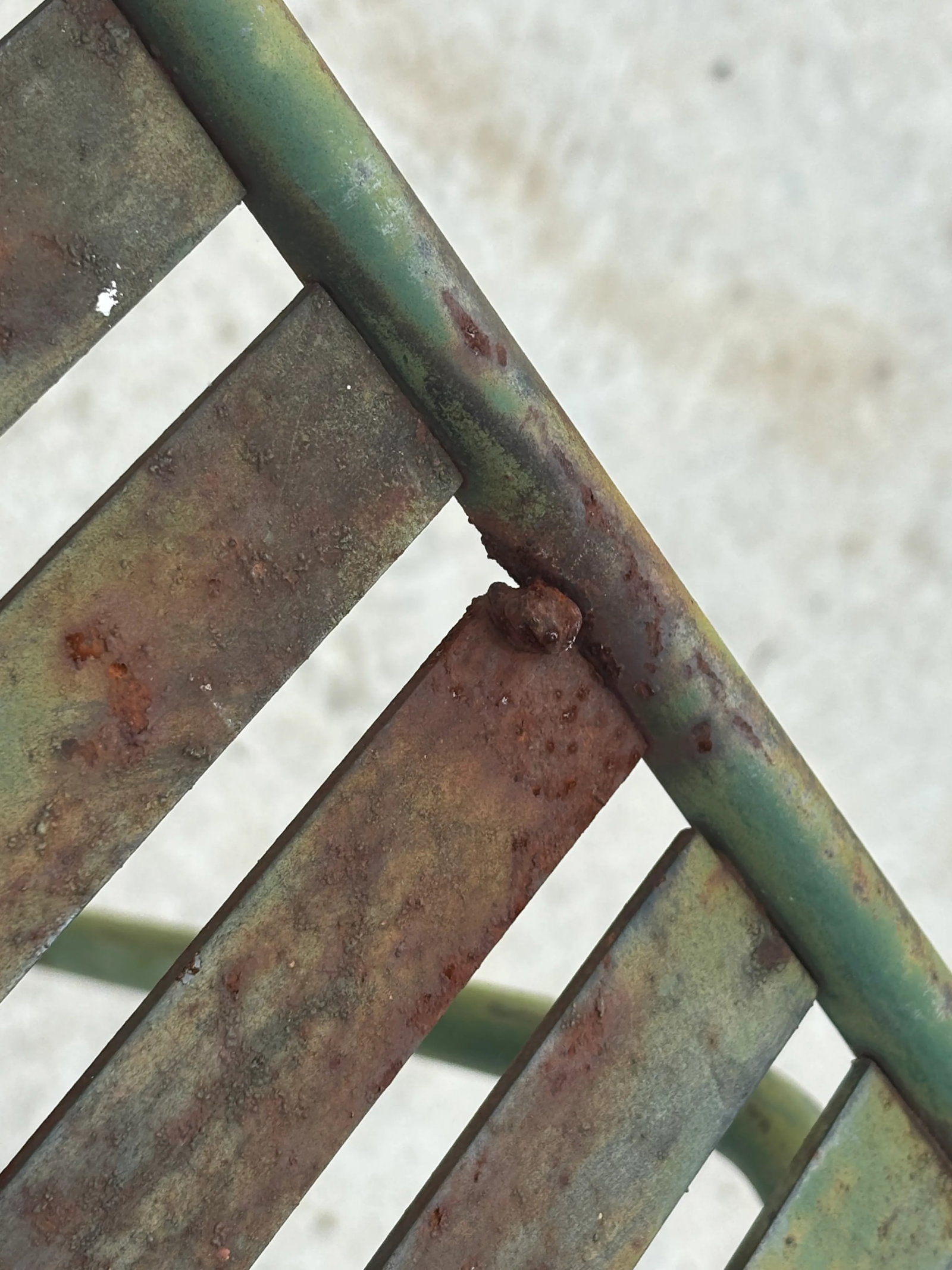 Rare 19th Century Antique French Wrought Iron Garden Chairs - A Pair - 12