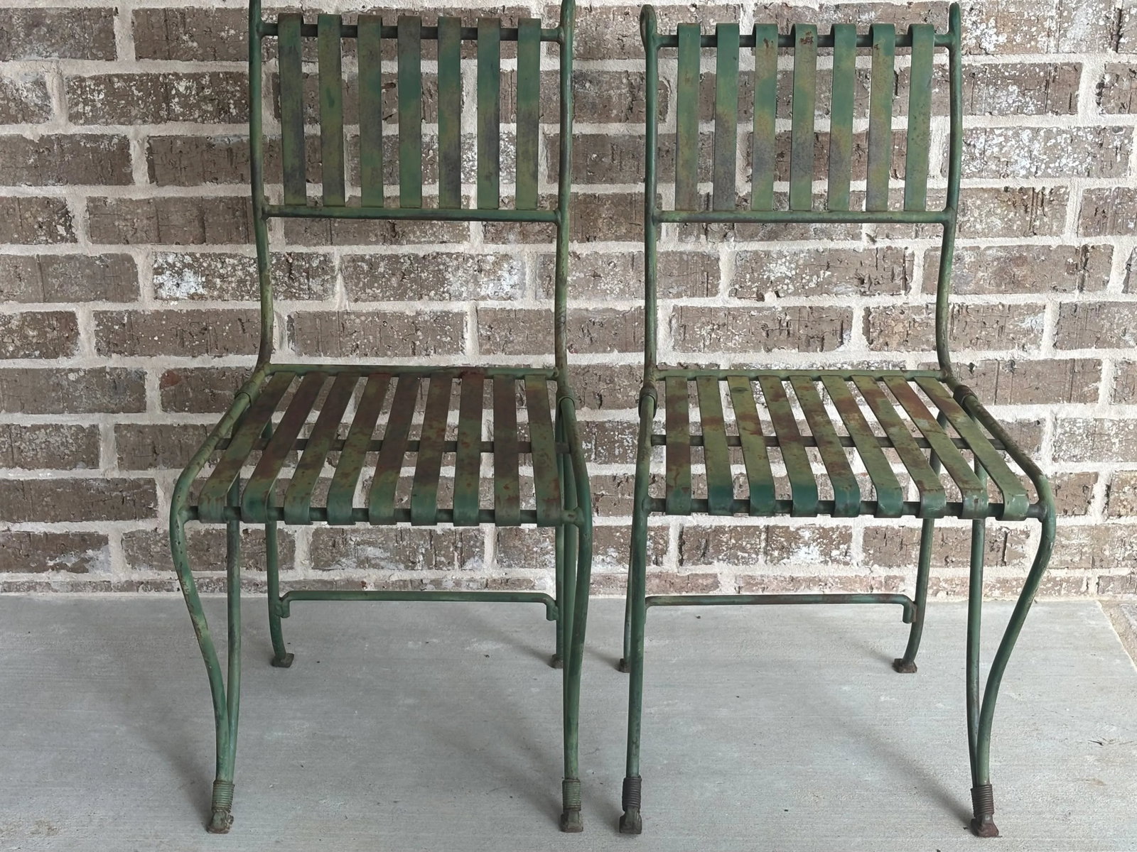 Rare 19th Century Antique French Wrought Iron Garden Chairs - A Pair - 8