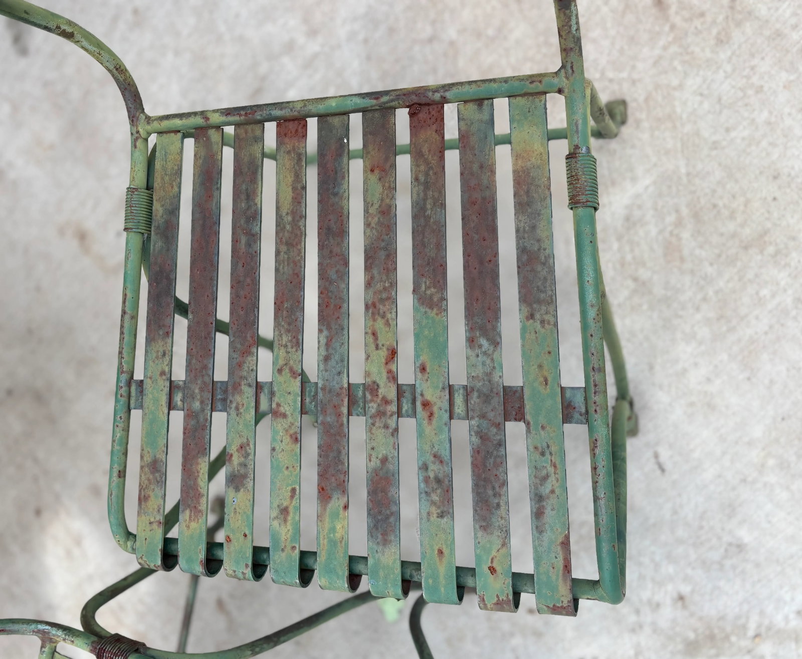 Rare 19th Century Antique French Wrought Iron Garden Chairs - A Pair - 9
