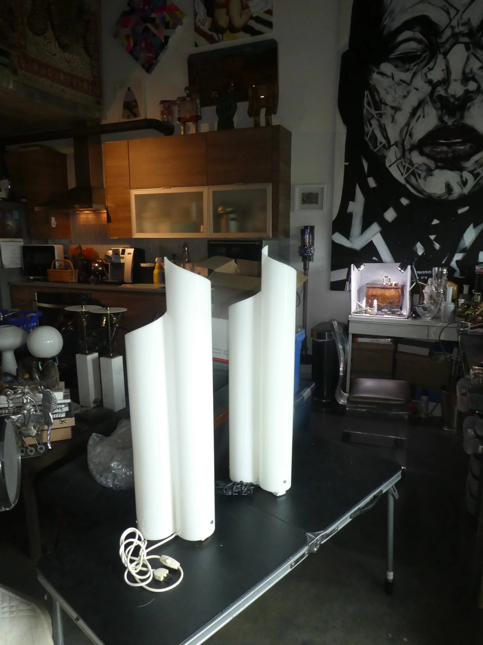 Pair of 1960's Artemide Chimera Lamps by Vico Magistrett - 3