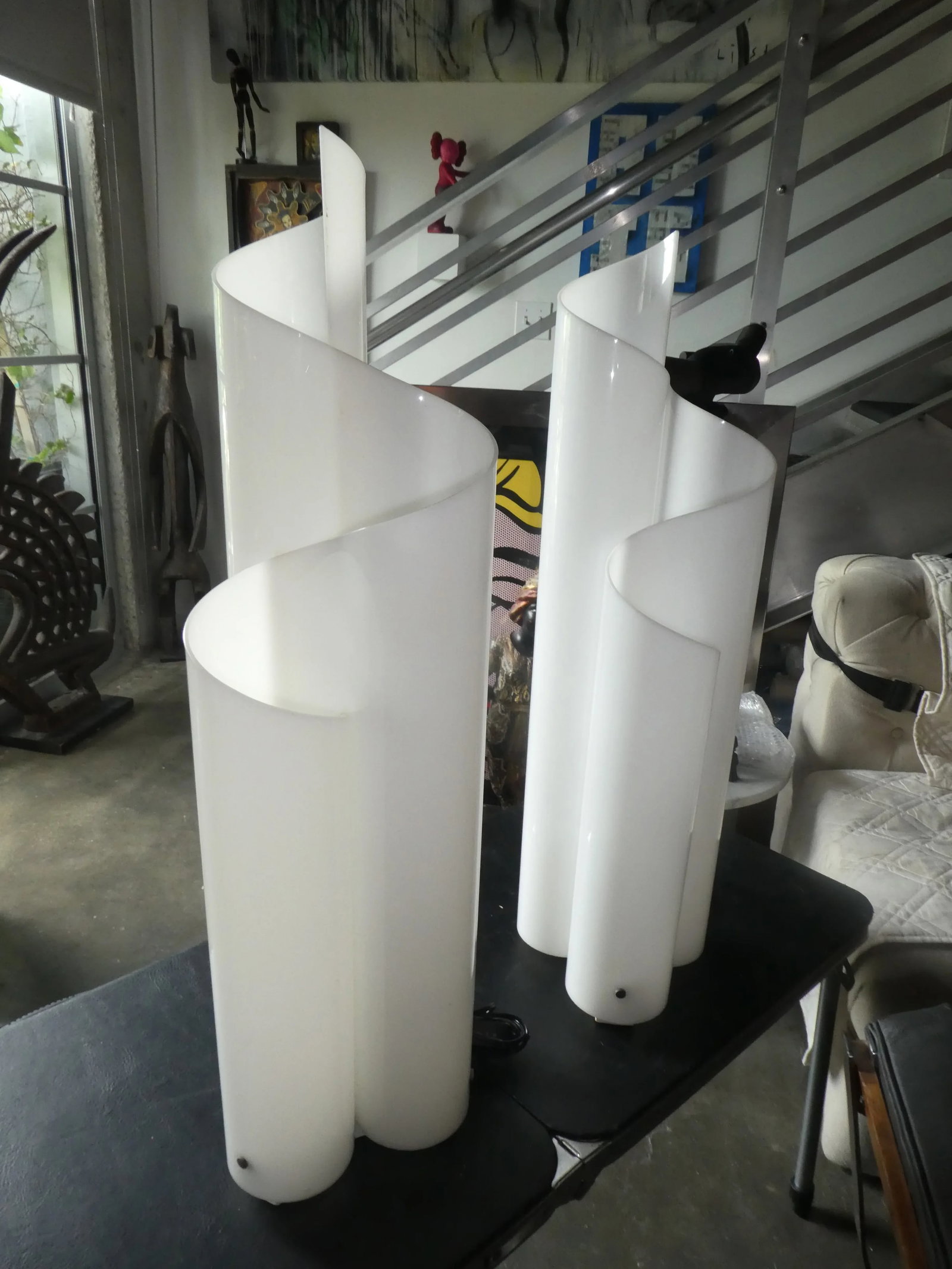 Pair of 1960's Artemide Chimera Lamps by Vico Magistrett - 6