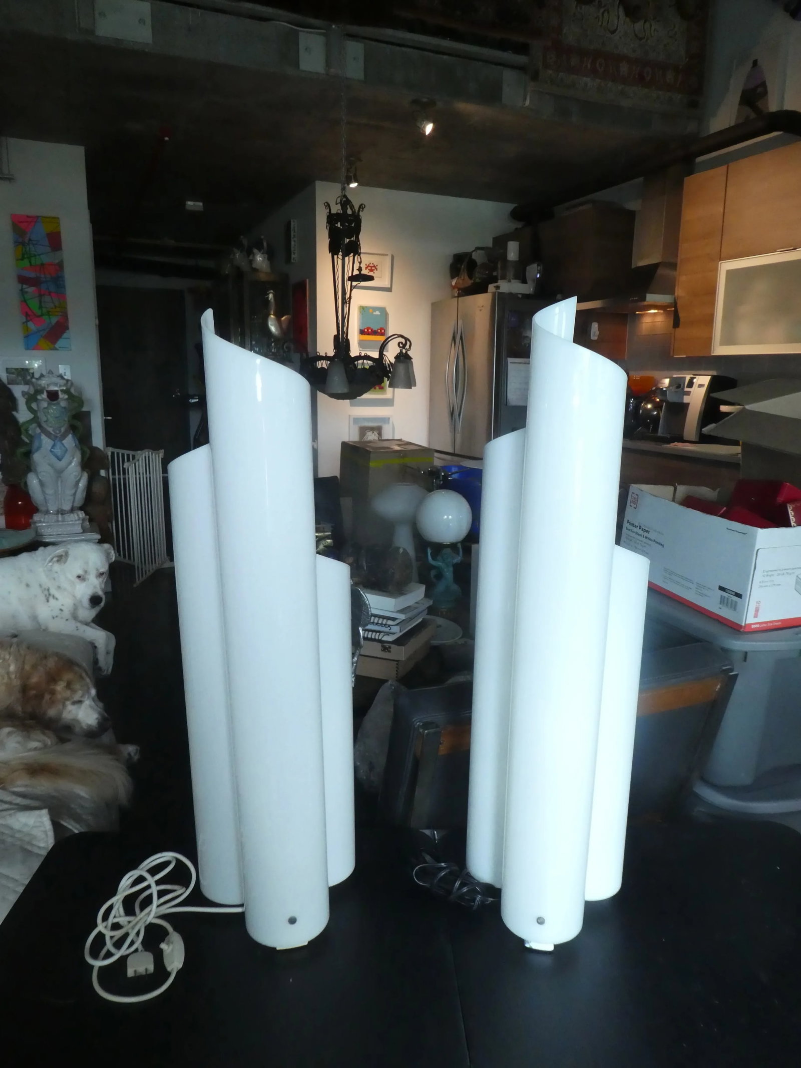 Pair of 1960's Artemide Chimera Lamps by Vico Magistrett - 9