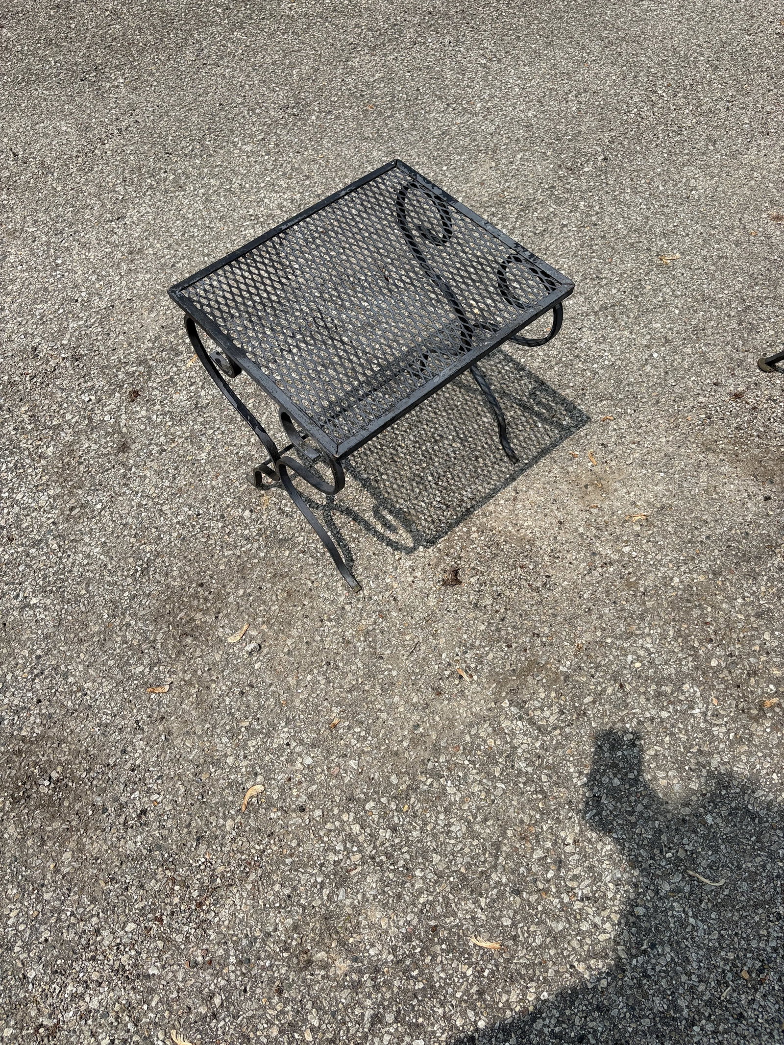 Vintage Wrought Iron Garden and Patio Furniture Four Piece Set Featuring Barrel Back Chairs and Benc - 10