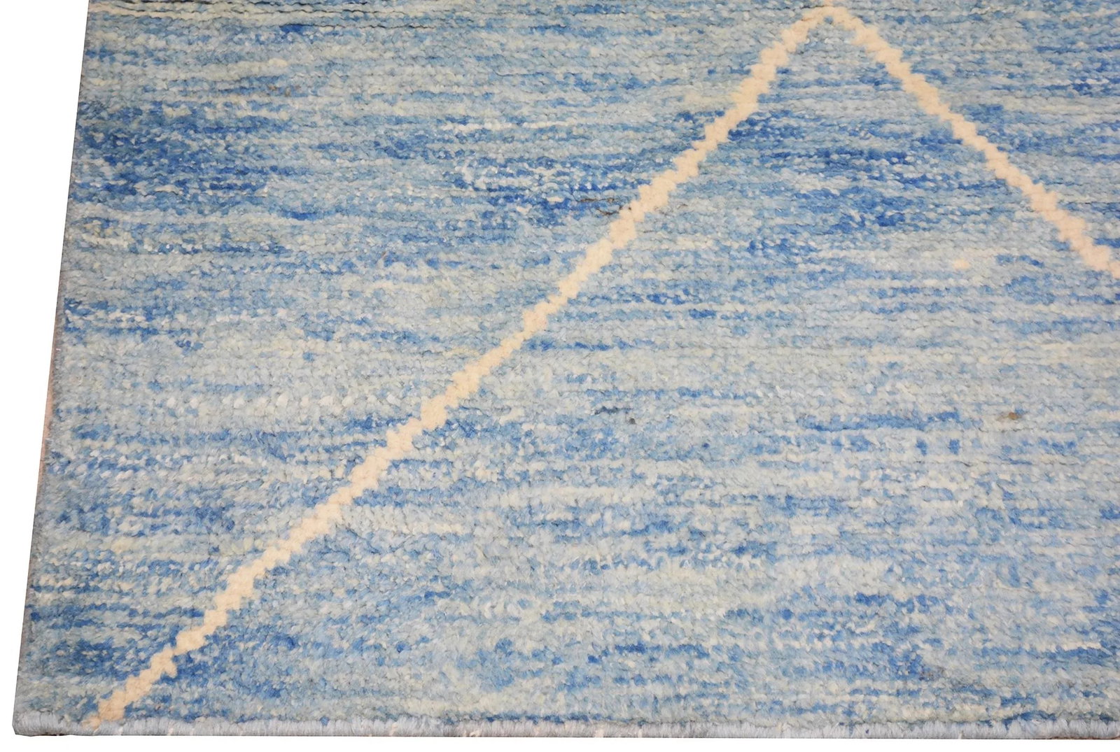 Moroccan Hand Knotted Beni Ourain Rug With Natural Color Organic Wool Soft Texture,5'7"x8' - 4