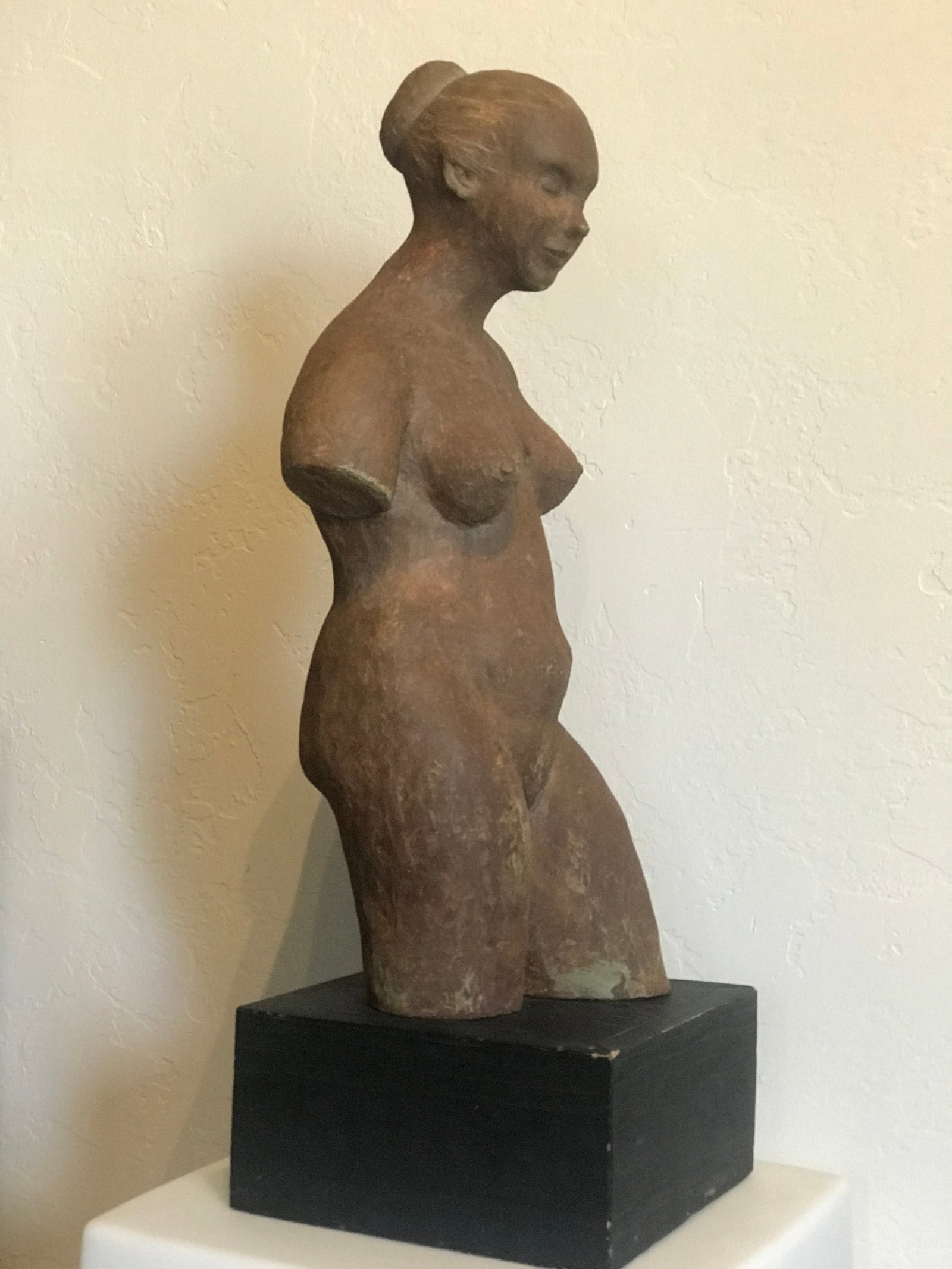1970s Nude Woman Terracota Sculpture - 3