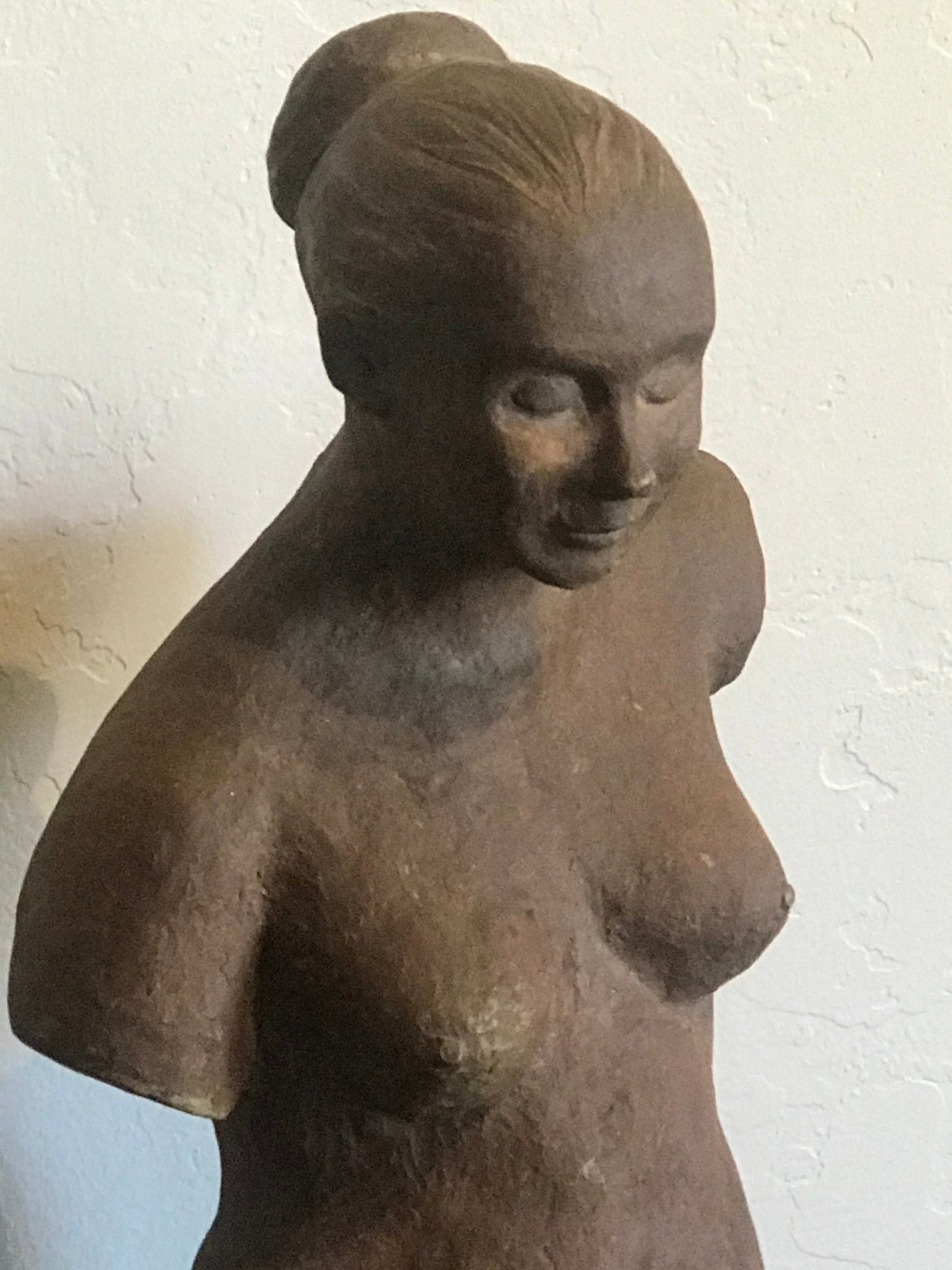 1970s Nude Woman Terracota Sculpture - 5