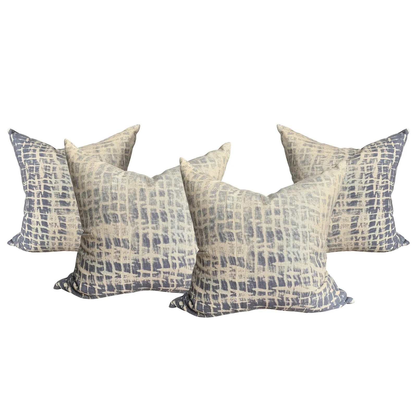 Set of Four Raw Silk Pillows - 11