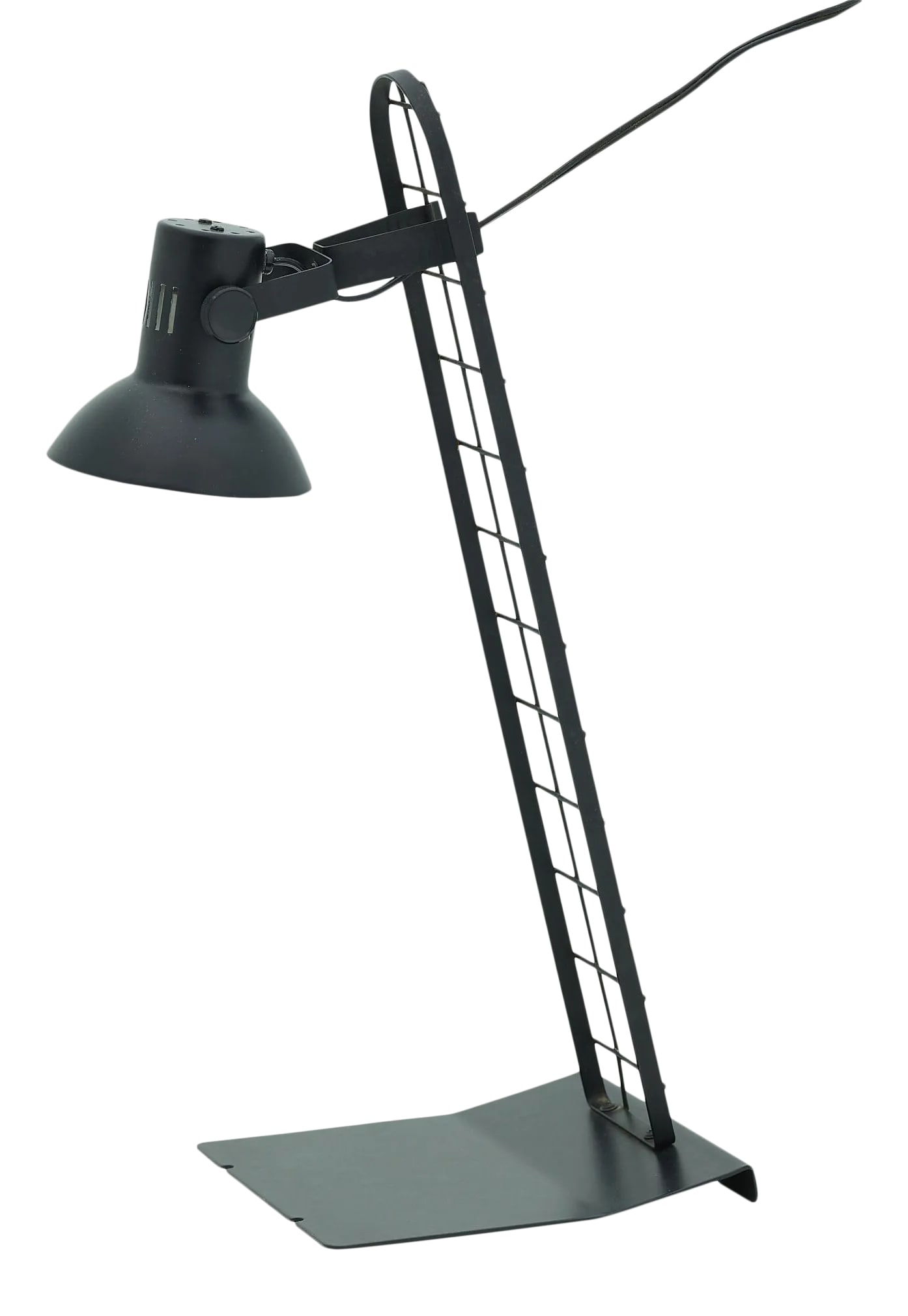 Vintage Italian Post Modern Black Metal Desk Lamp (1 of 4)