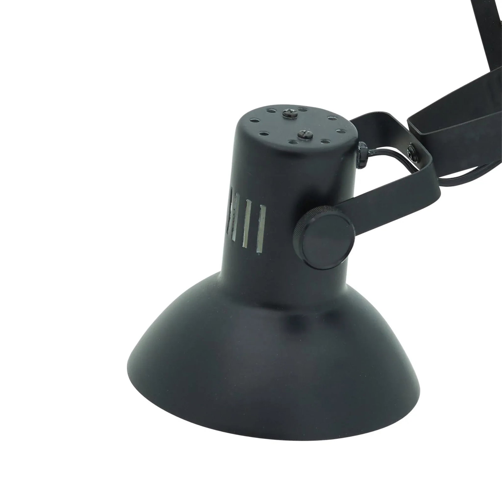 Vintage Italian Post Modern Black Metal Desk Lamp - 3