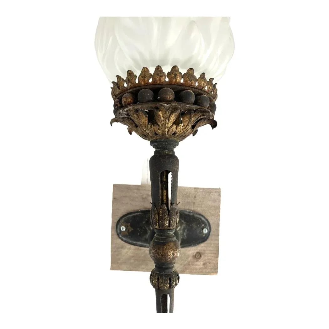 Antique French Torchere Sconce Pair - 3