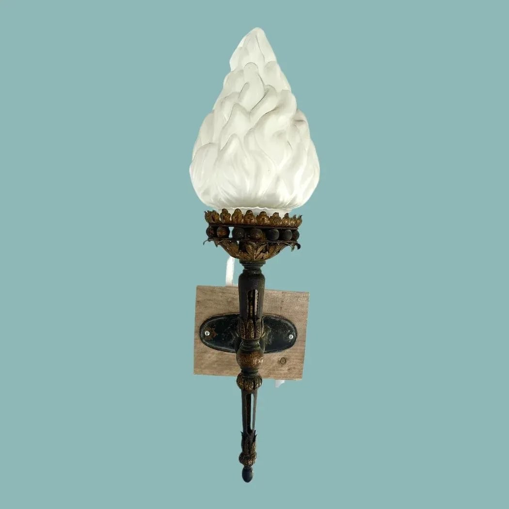 Antique French Torchere Sconce Pair - 4