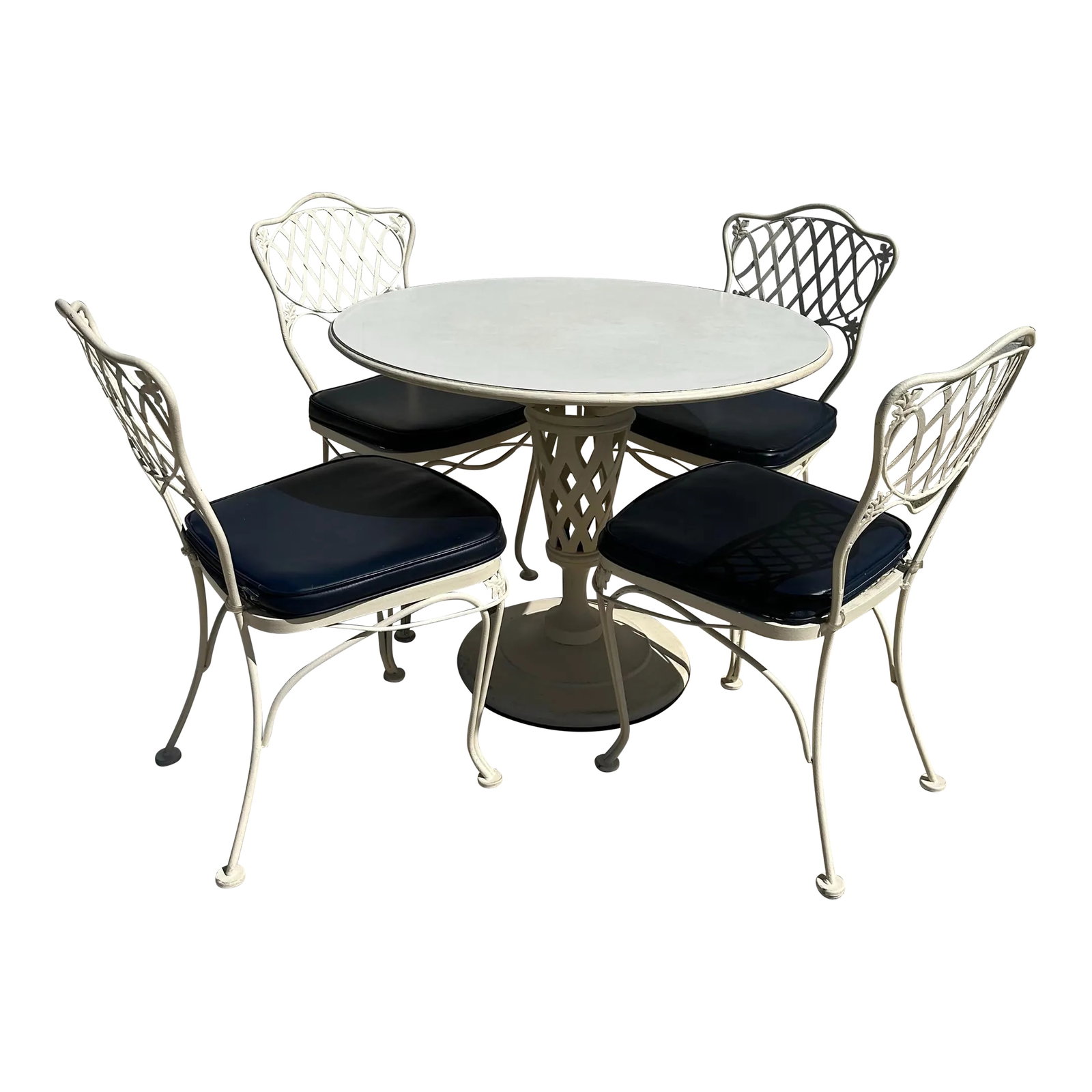 MCM Woodard Florentine Table & 4 Chairs (1 of 9)