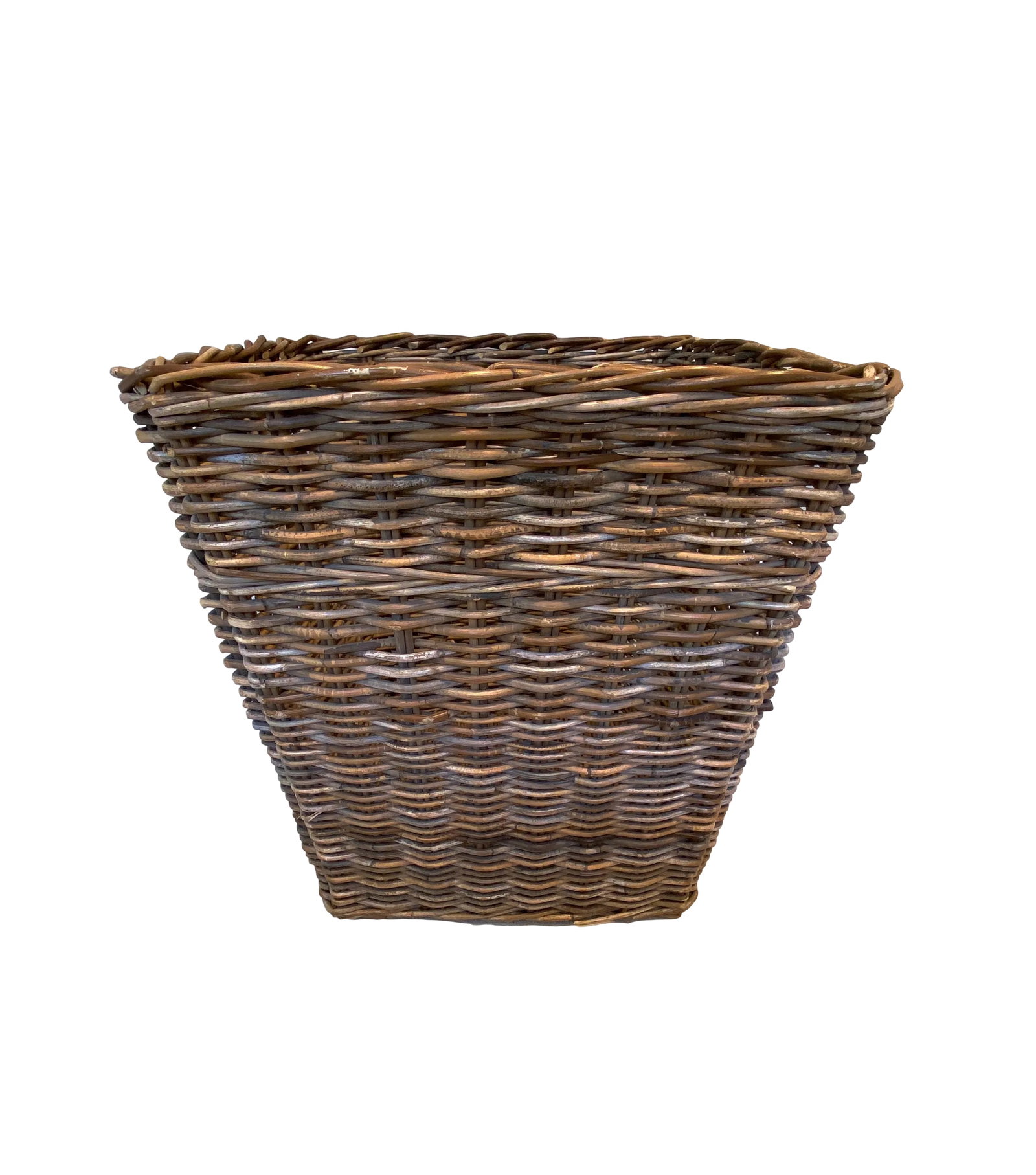 French Large Wicker Handled Basket - 2